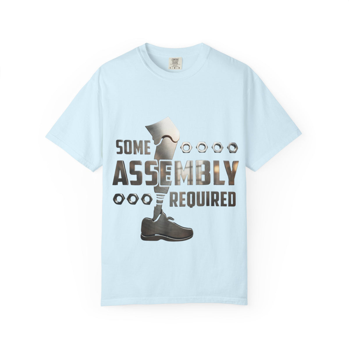 Some Assembly Required Adult T-Shirt — Funny DIY Carpenter Tee