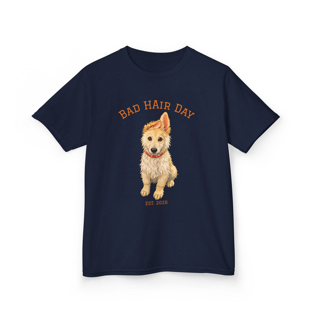 Bad Hair Day Puppy Tee | Tyra Illustration Kids T-Shirt