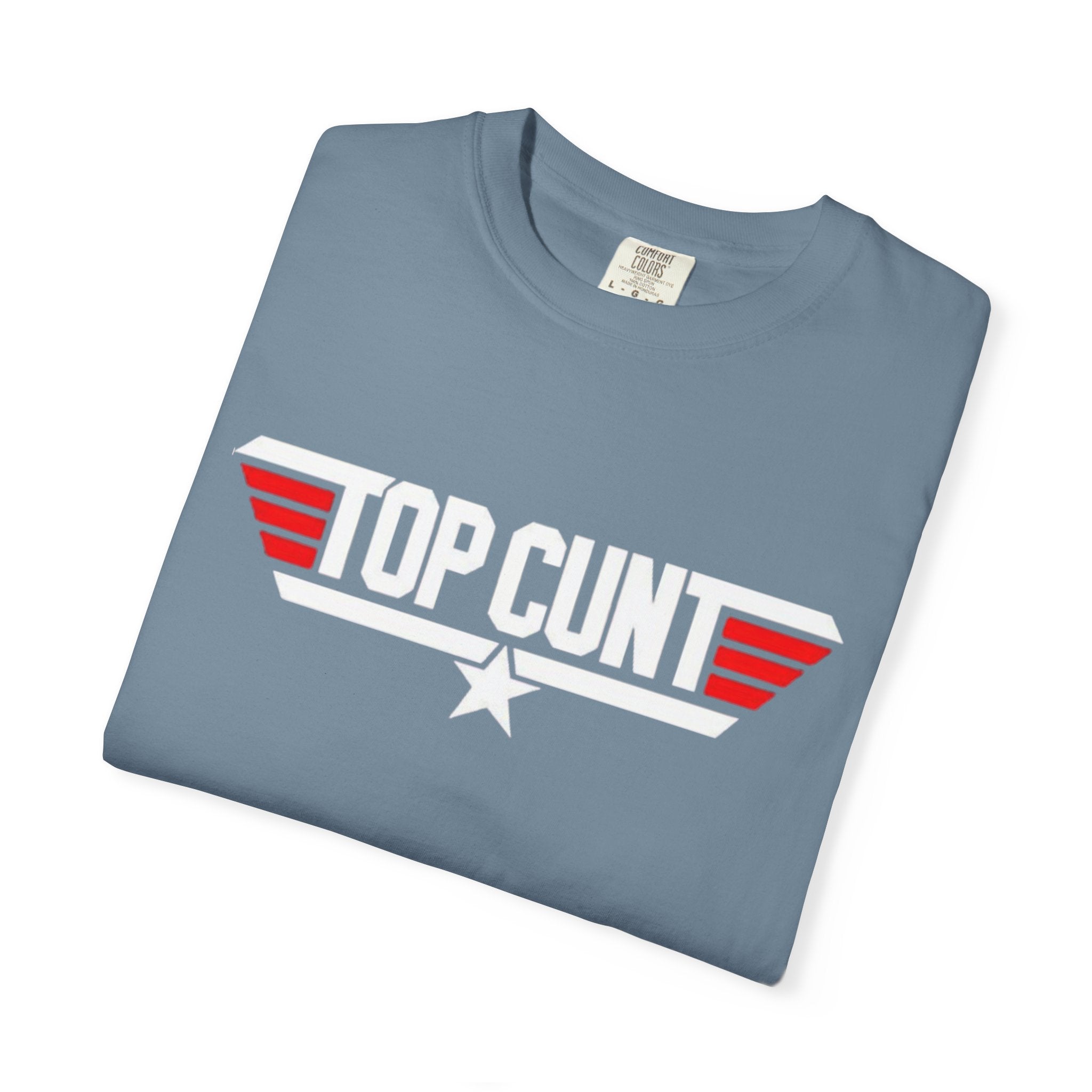 Top Cunt Graphic Adult T-Shirt — Retro Military-Inspired Statement Tee