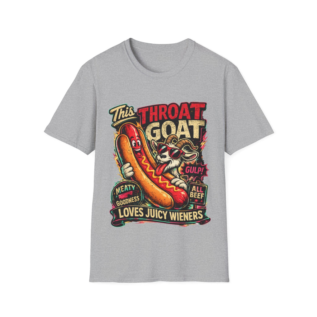 This Throat Goat Adult T-Shirt — Retro Hot Dog Graphic Tee