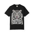 Never Give Up Tiger Adult T-Shirt