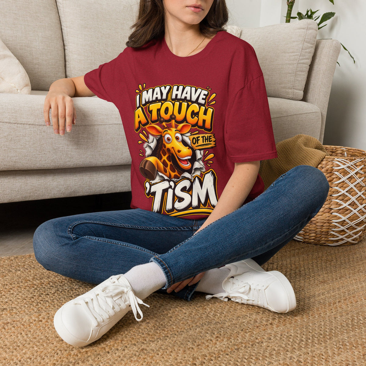 I May Have A Touch Of The Giraffe-Graphic Adult T-Shirt