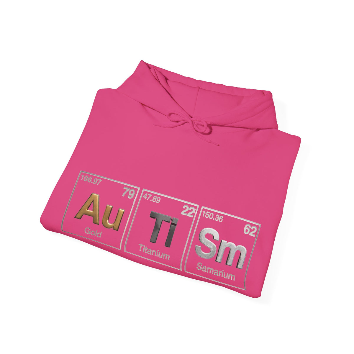 Autism Periodic Table Adult Hoodie — Au Ti Sm Element Design