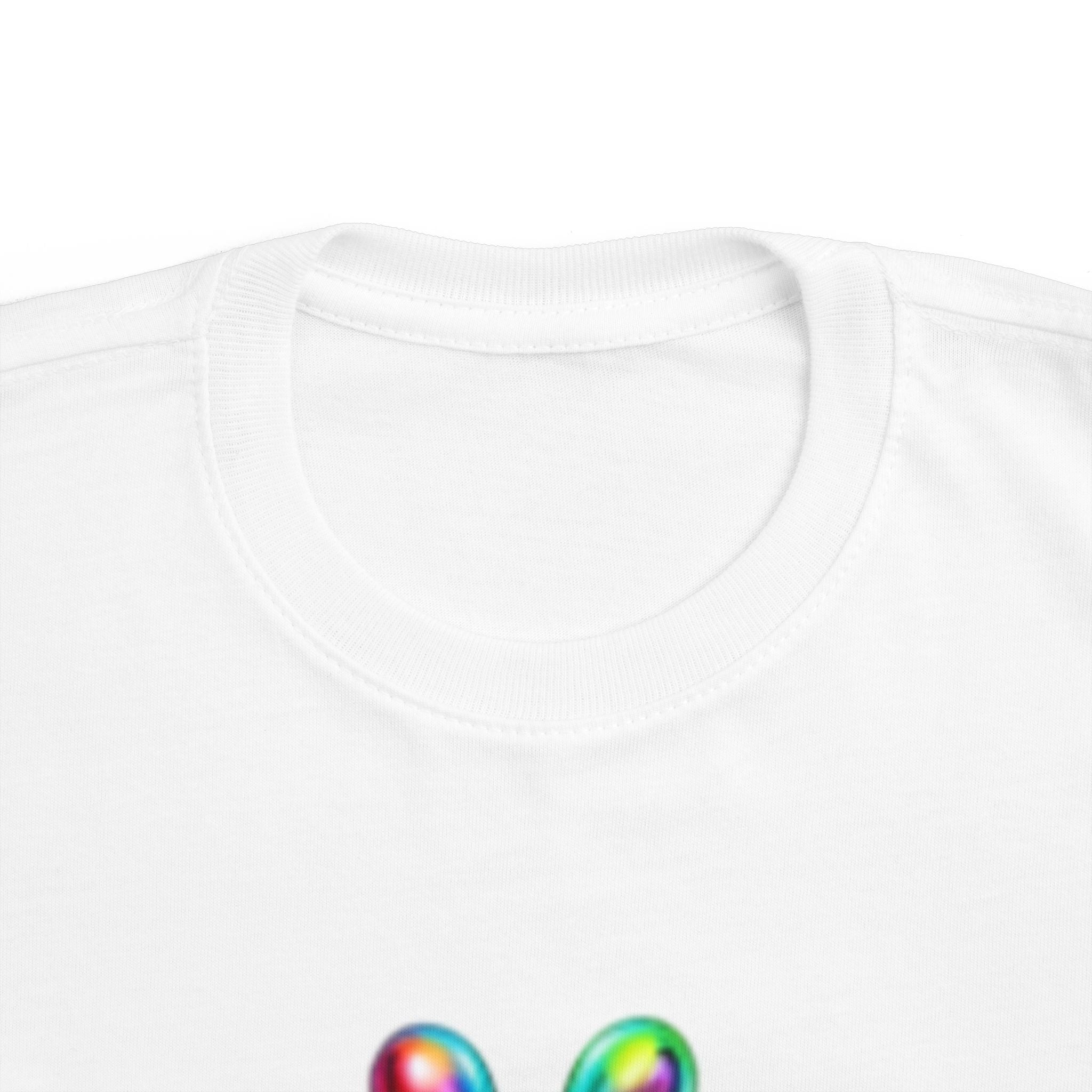 Rainbow Bubble Frog BE KIND Toddler Tee | Kids Positive Message Shirt