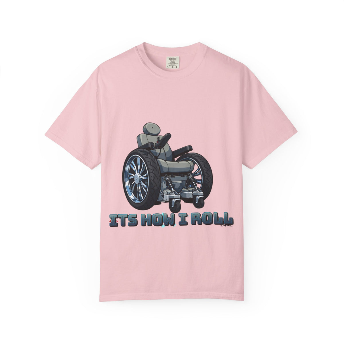 Adult T-Shirt — 'It's How I Roll' Wheelchair Graphic Tee