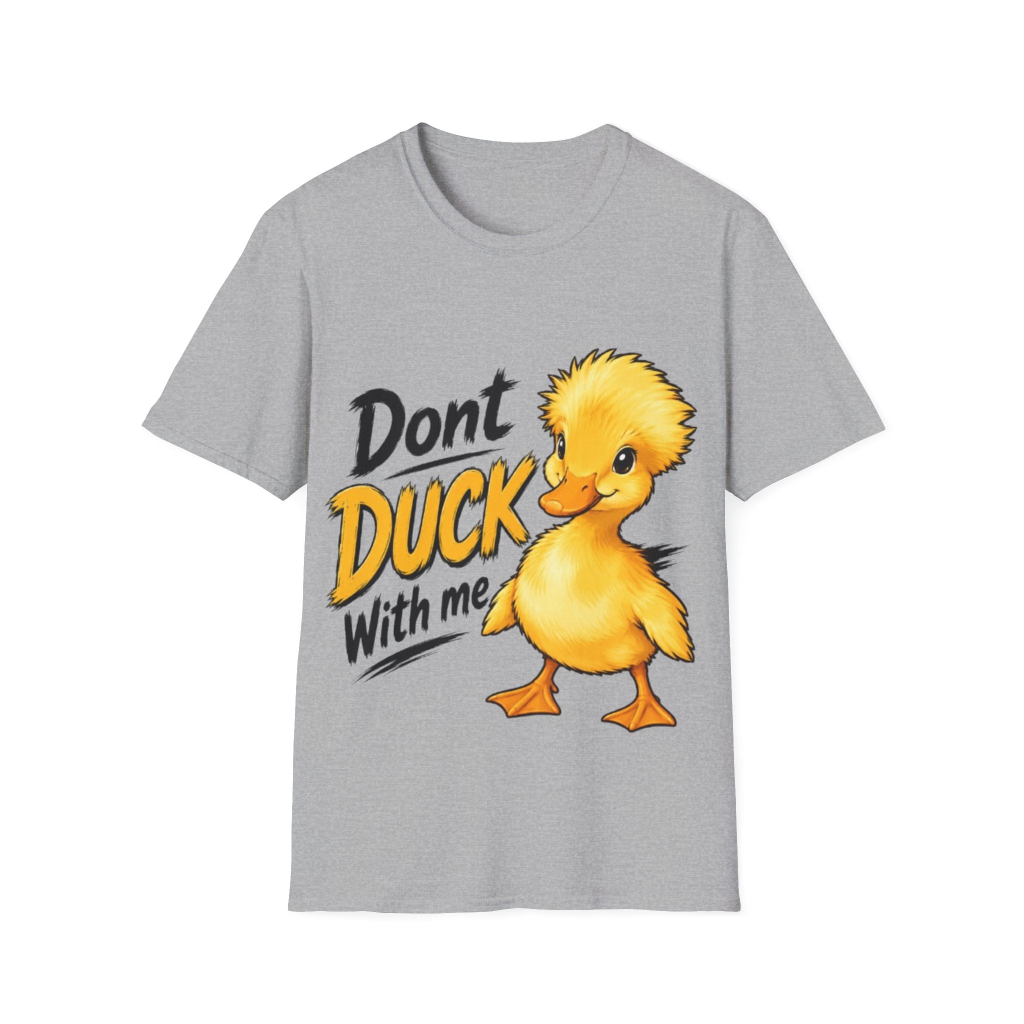 Don't Duck With Me Adult T-Shirt — Cute Yellow Duck Graphic Tee