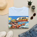 Adult T-Shirt — Retro Vacation Shark 'It Was Him!' Graphic Tee
