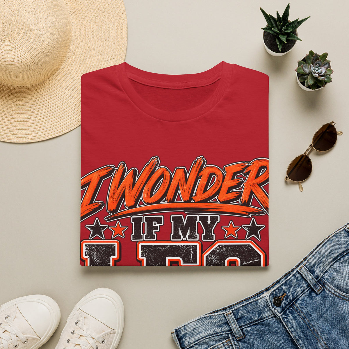 Graphic Adult T-Shirt — "I Wonder If My Leg Misses Me Too" Retro Sports Tee