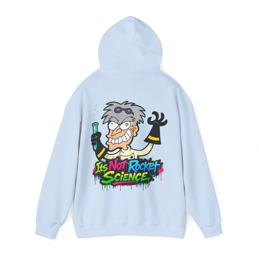 Mad Scientist Adult Hoodie — "It's Not Rocket Science" Graphic Pullover