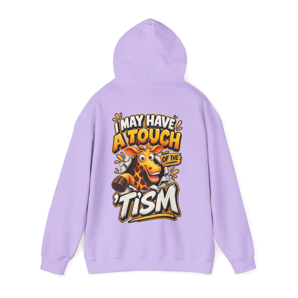 Giraffe 'I May Have a Touch of the Tism' Graphic Adult Hoodie