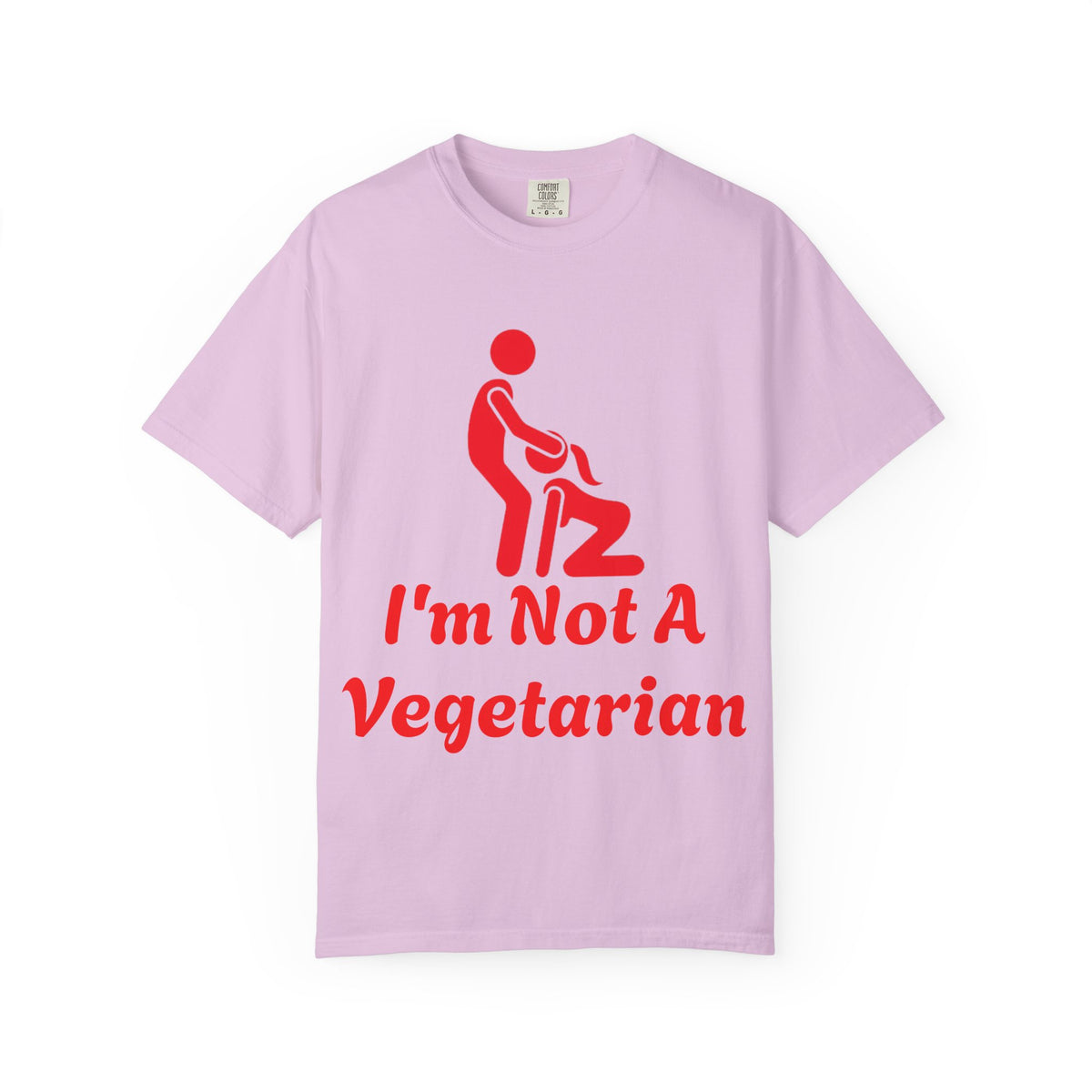 Graphic Adult T‑Shirt — "I'm Not A Vegetarian" Funny Meat Lover Tee