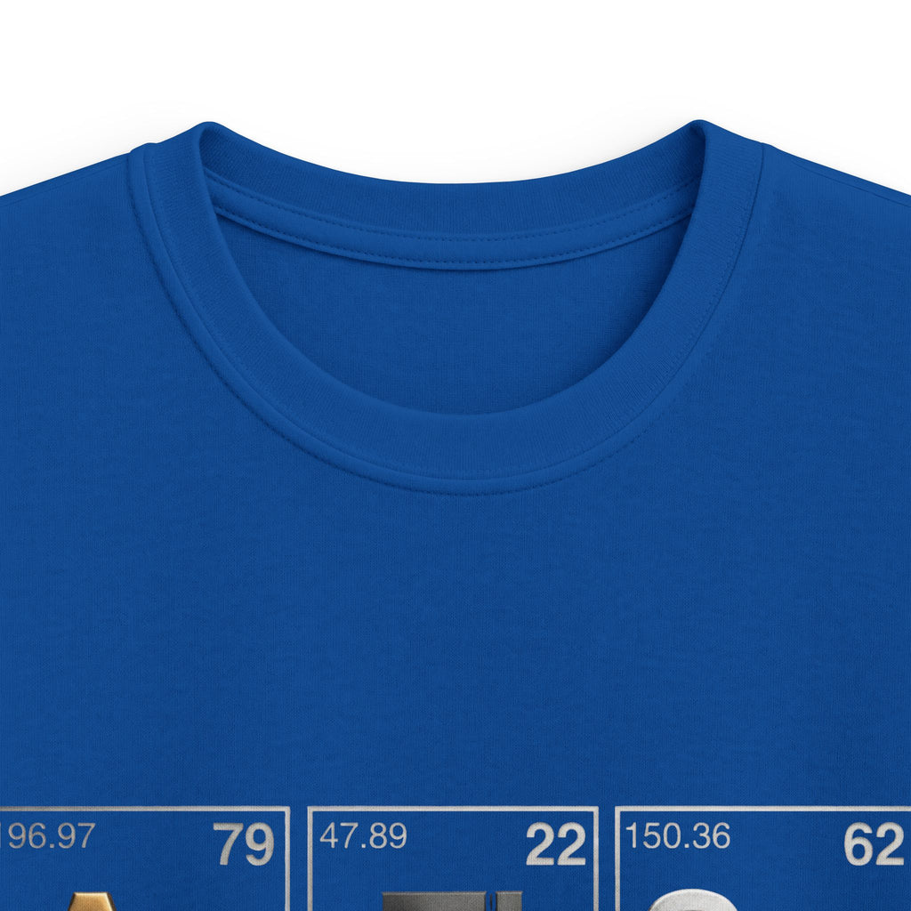 Kids T-shirt — 'Au Ti Sm' Periodic Table Design | Cute Autism Awareness Shirt for Children