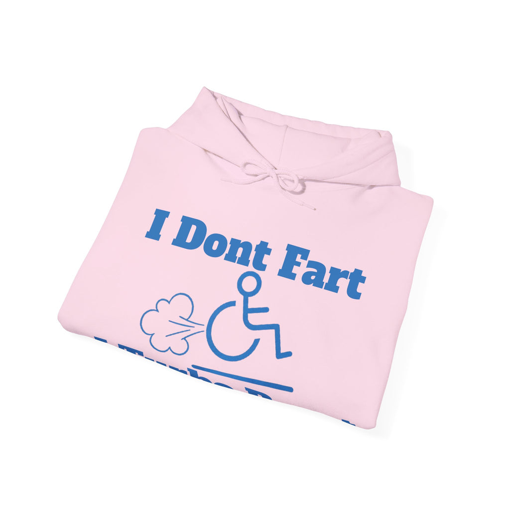 Adult Hoodie - "I Don't Fart, I Turbo Boost" Funny Wheelchair Pride Pullover
