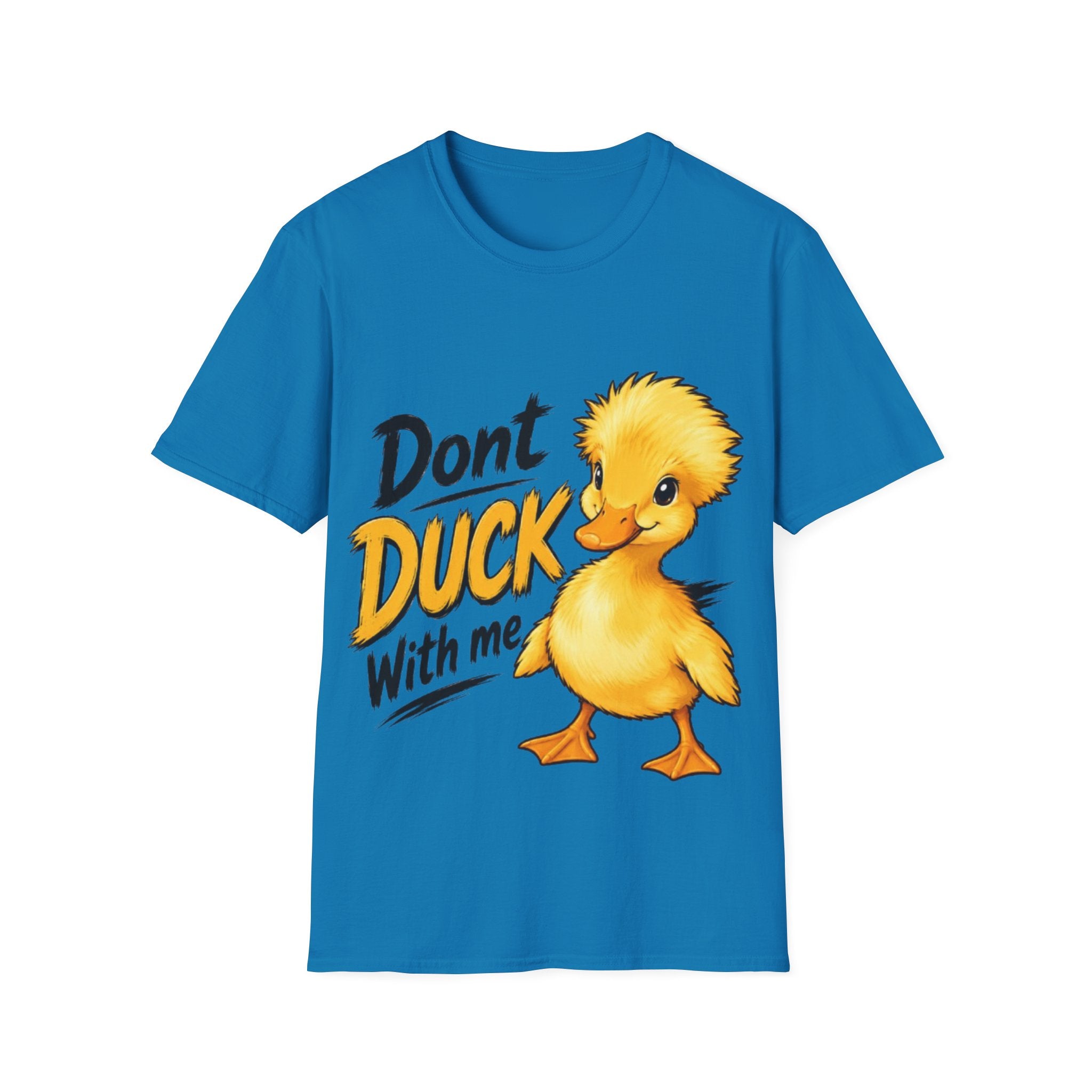 Don't Duck With Me Adult T-Shirt — Cute Yellow Duck Graphic Tee