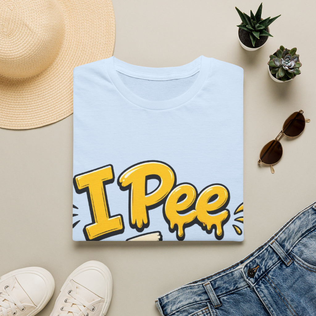 Funny "I Pee in Pools" Adult T-Shirt — Humorous Summer Pool Party Tee