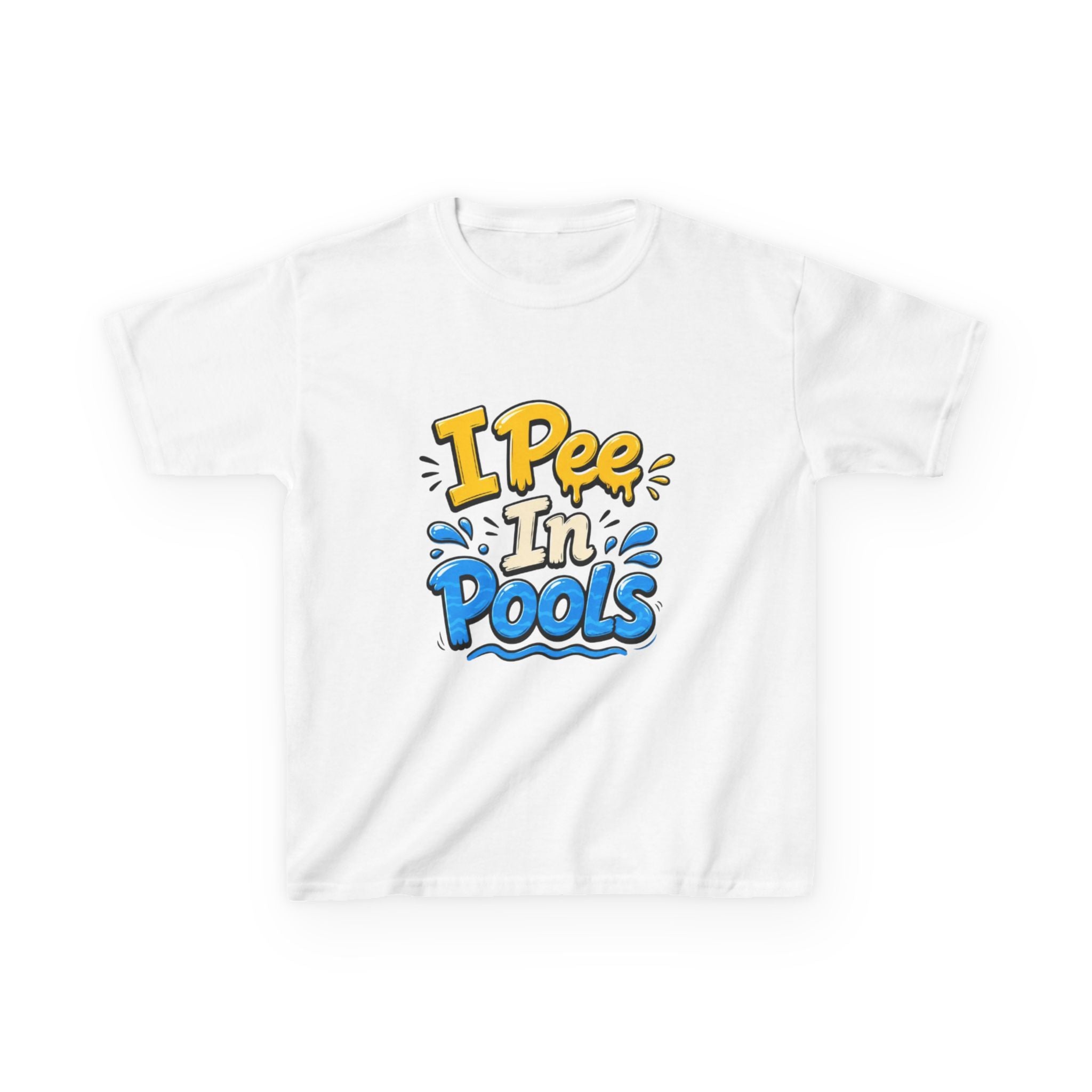 Kids Tee — "I Pee In Pools" Funny Summer Swim Shirt
