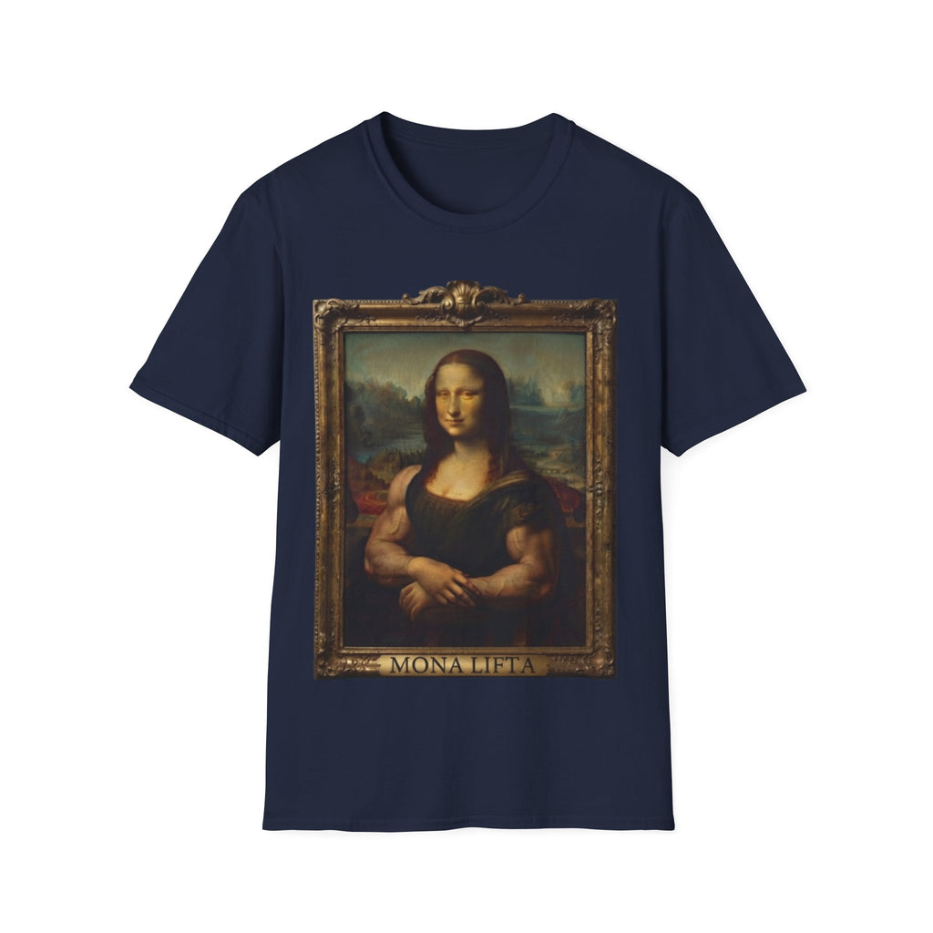 Mona Lisa Portrait Adult T-Shirt — Classic Renaissance Art Tee