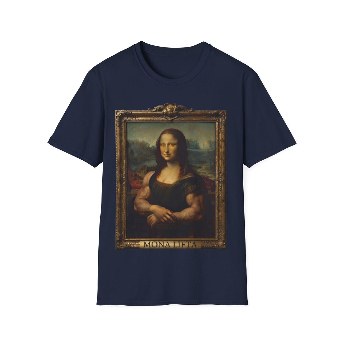 Mona Lisa Portrait Adult T-Shirt — Classic Renaissance Art Tee