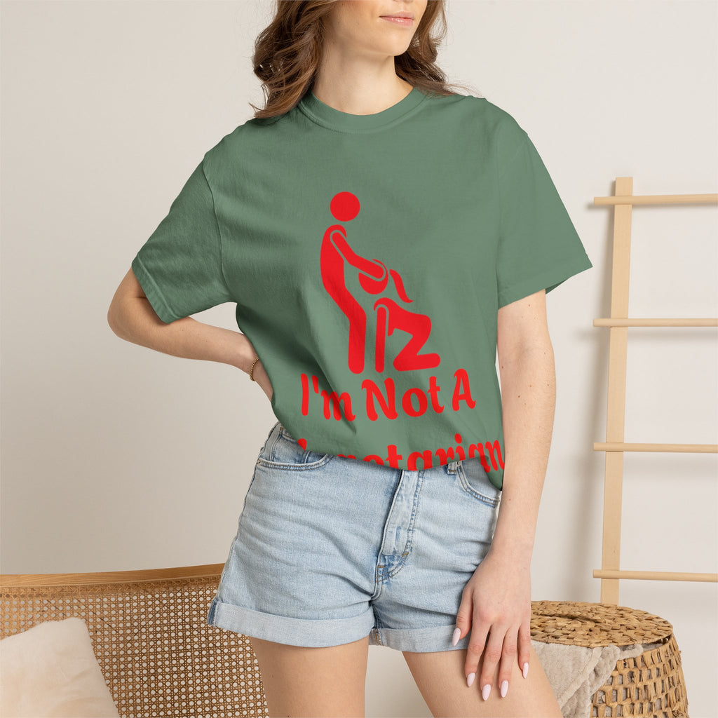 Graphic Adult T‑Shirt — "I'm Not A Vegetarian" Funny Meat Lover Tee