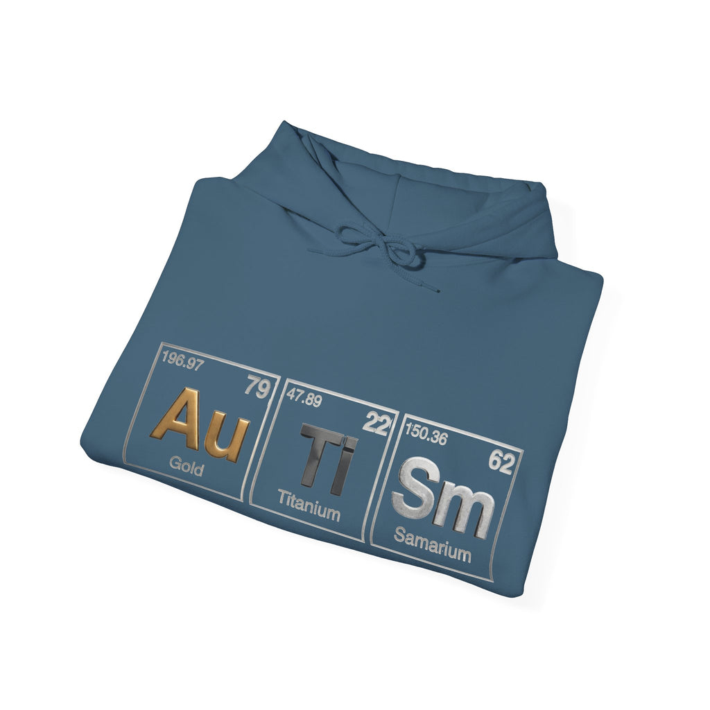 Autism Periodic Table Adult Hoodie — Au Ti Sm Element Design