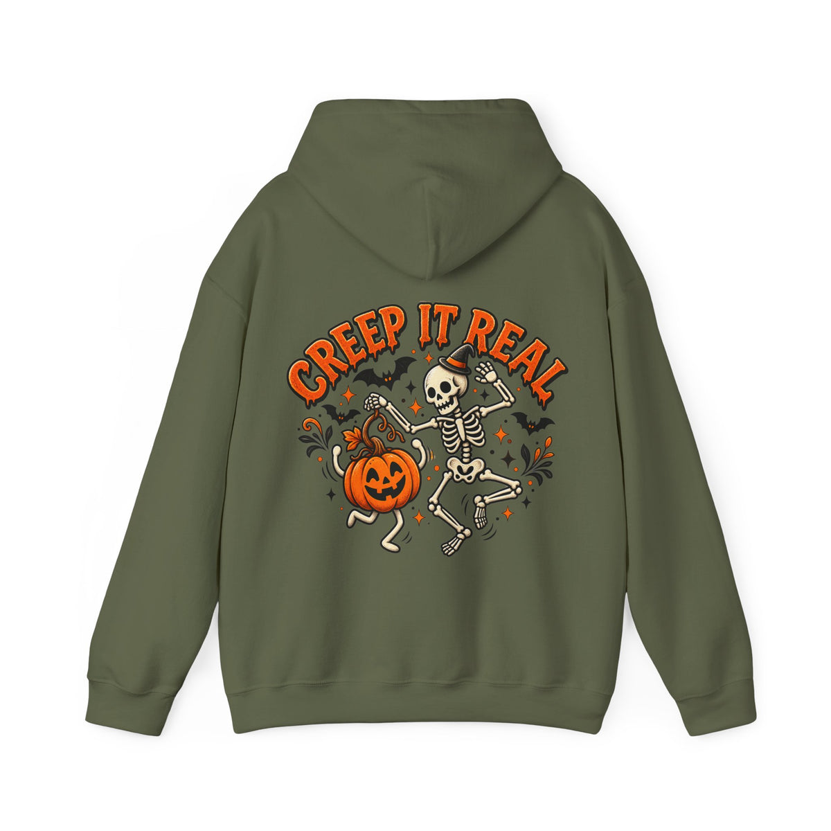 Halloween Skeleton 'Creep It Real' Adult Hoodie