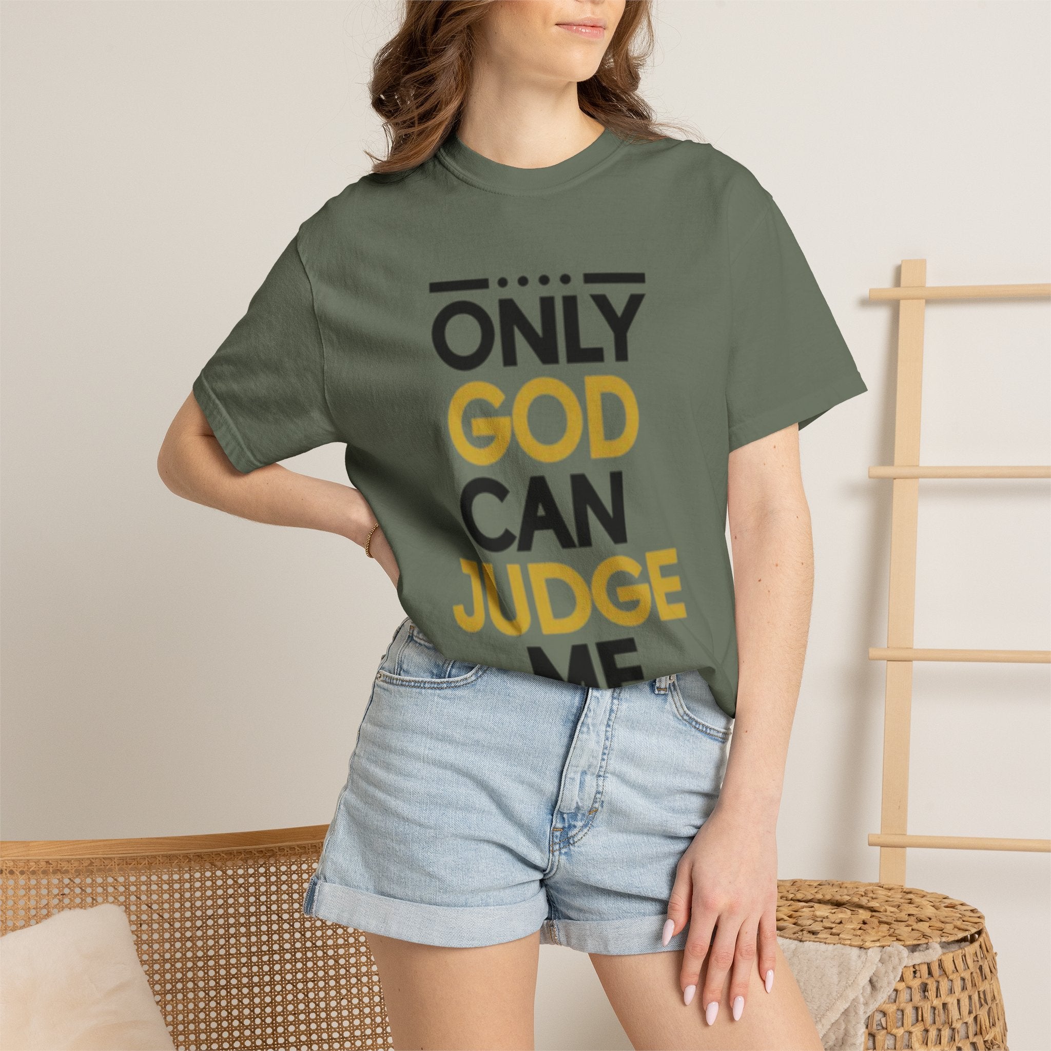 Only God Can Judge Me T-Shirt — Bold Faith Graphic Adult Tee