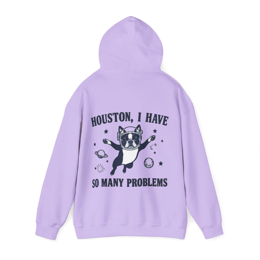 Houston, I Have So Many Problems Adult Hoodie — Funny Space French Bulldog Graphic Hoodie
