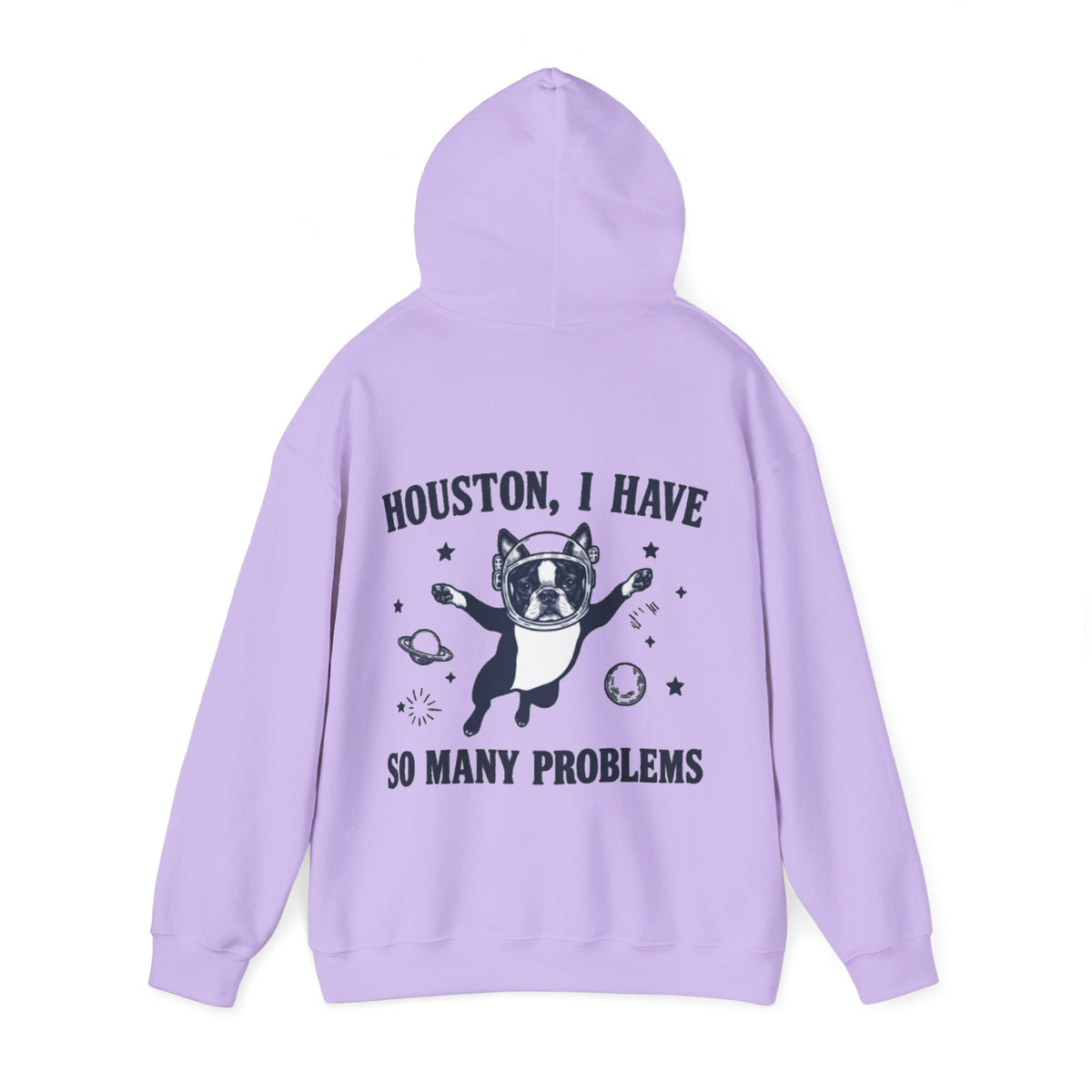 Houston, I Have So Many Problems Adult Hoodie — Funny Space French Bulldog Graphic Hoodie