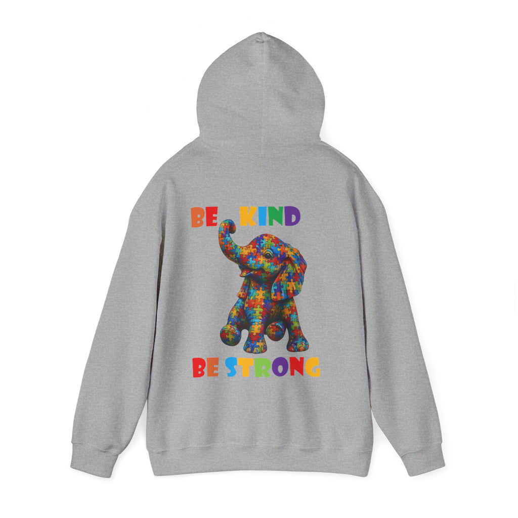 Colorful Elephant 'Be Kind Be Strong' / Adult Hoodie