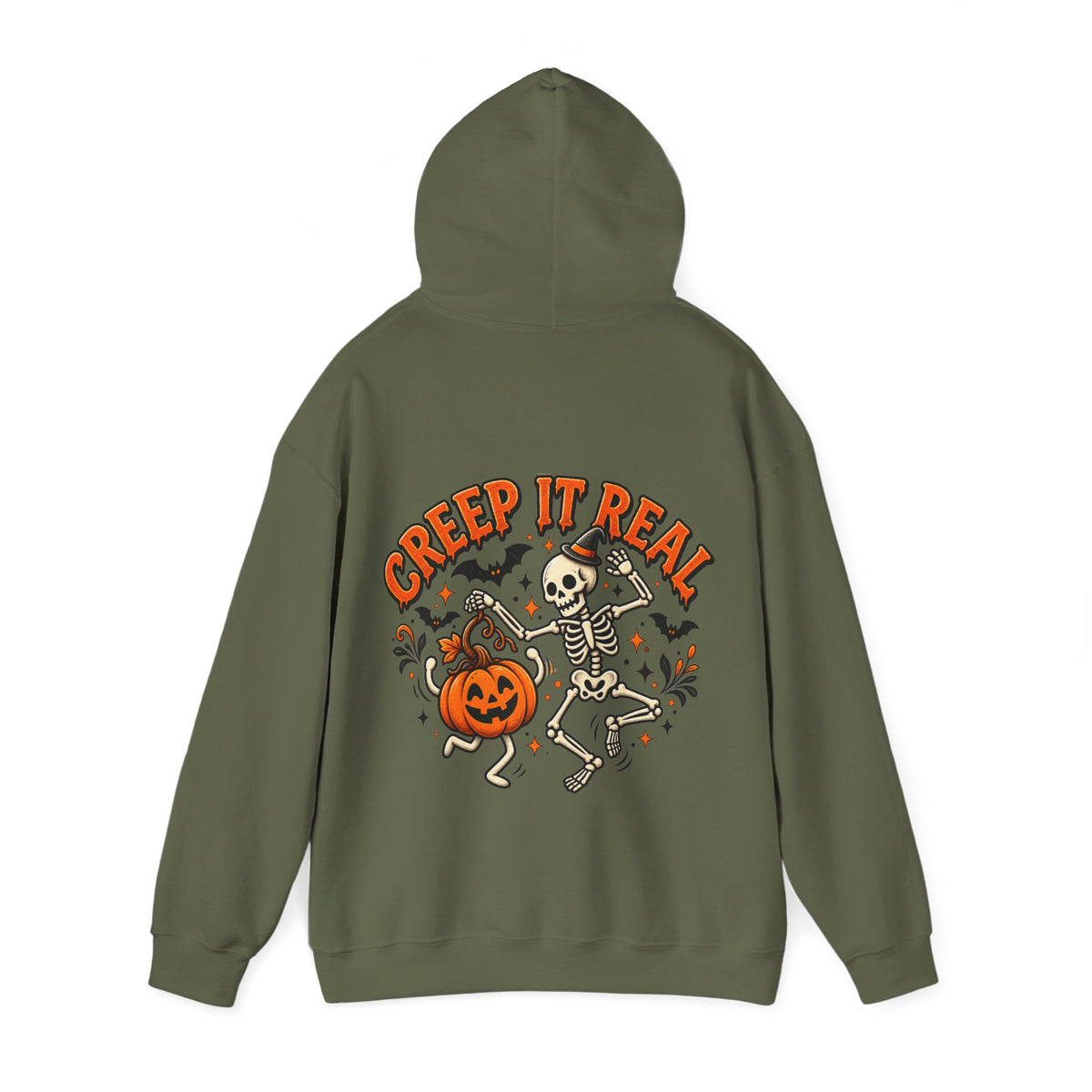 Halloween Skeleton 'Creep It Real' Adult Hoodie