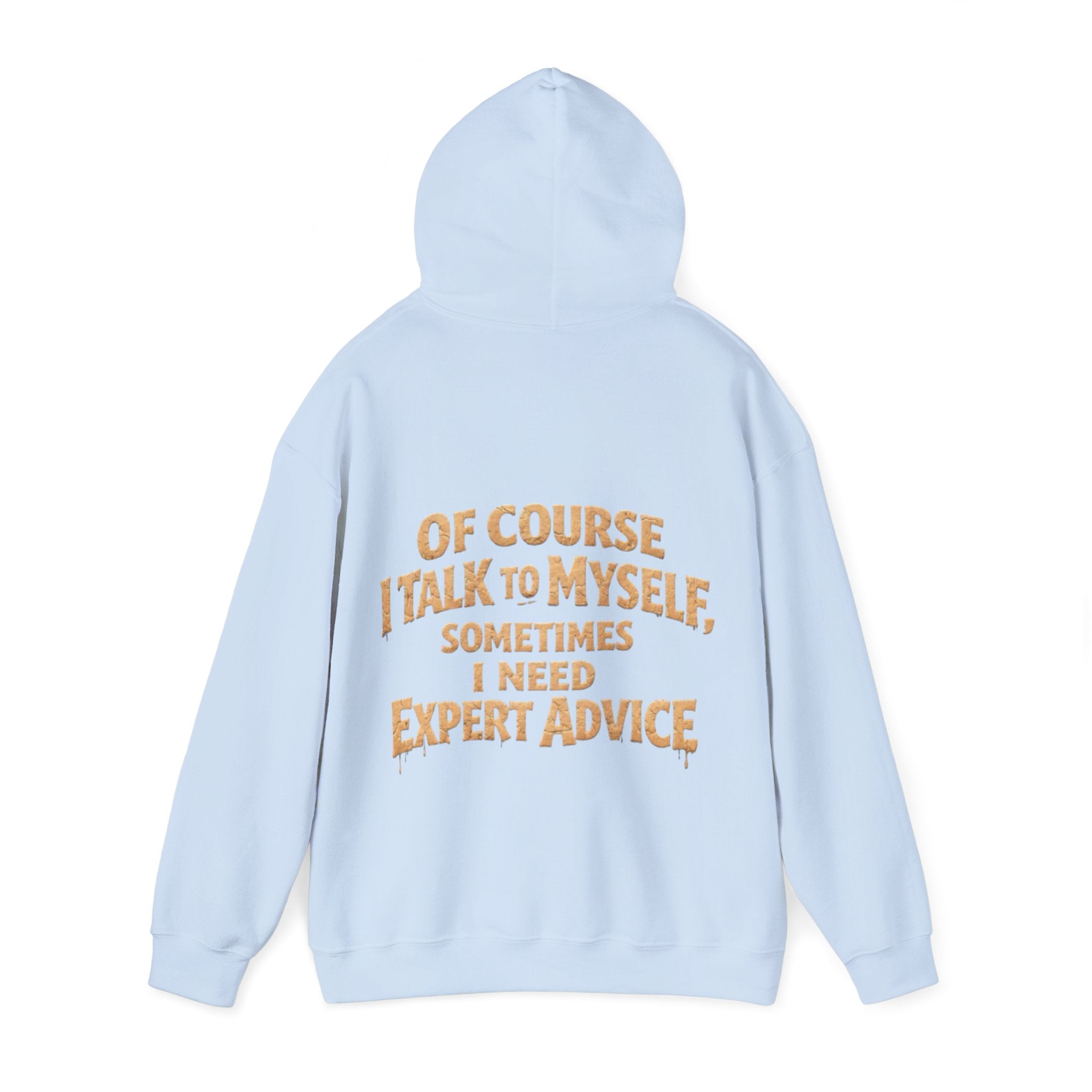 Funny "I Talk to Myself" Adult Hoodie — Expert Advice Graphic Sweatshirt
