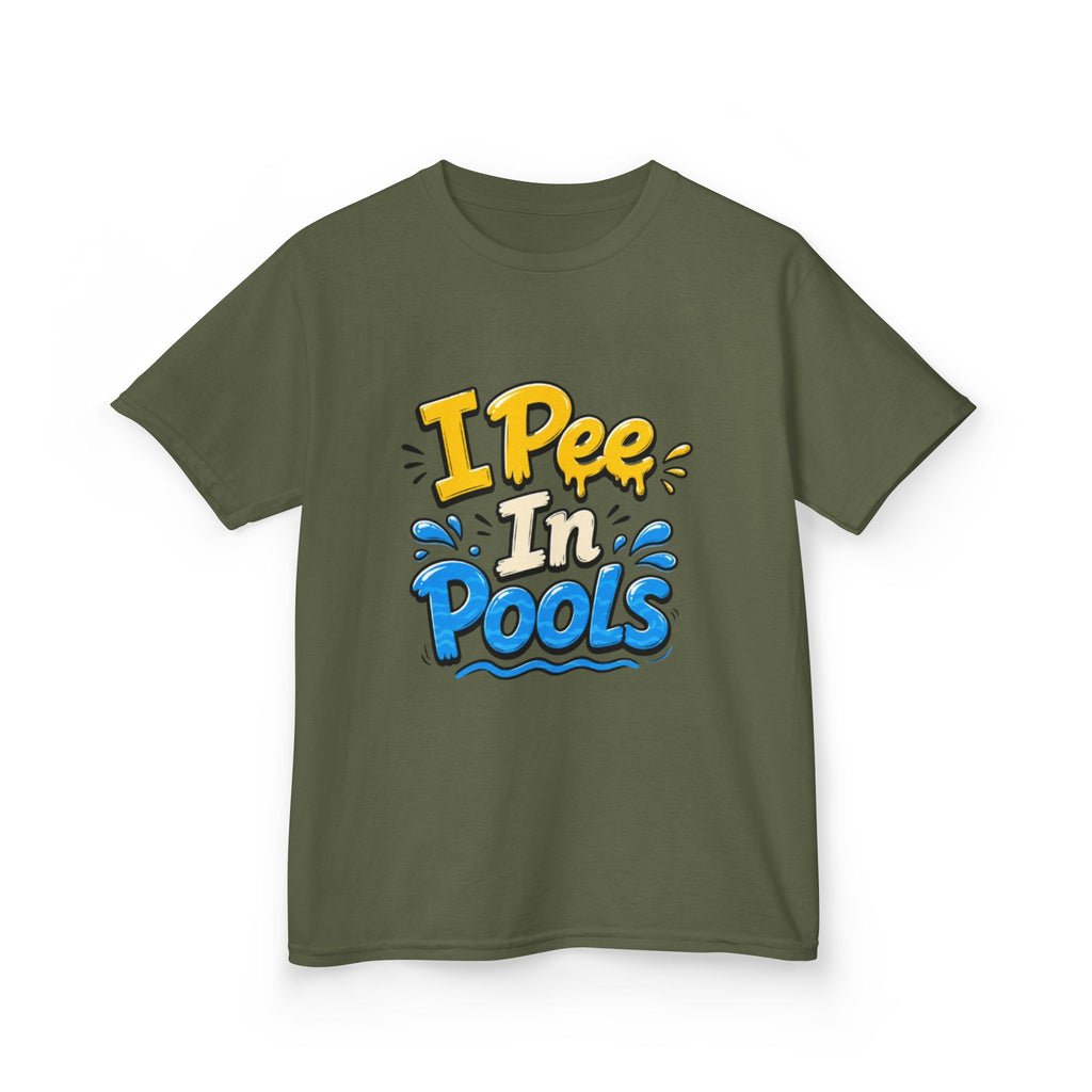Kids Tee — "I Pee In Pools" Funny Summer Swim Shirt