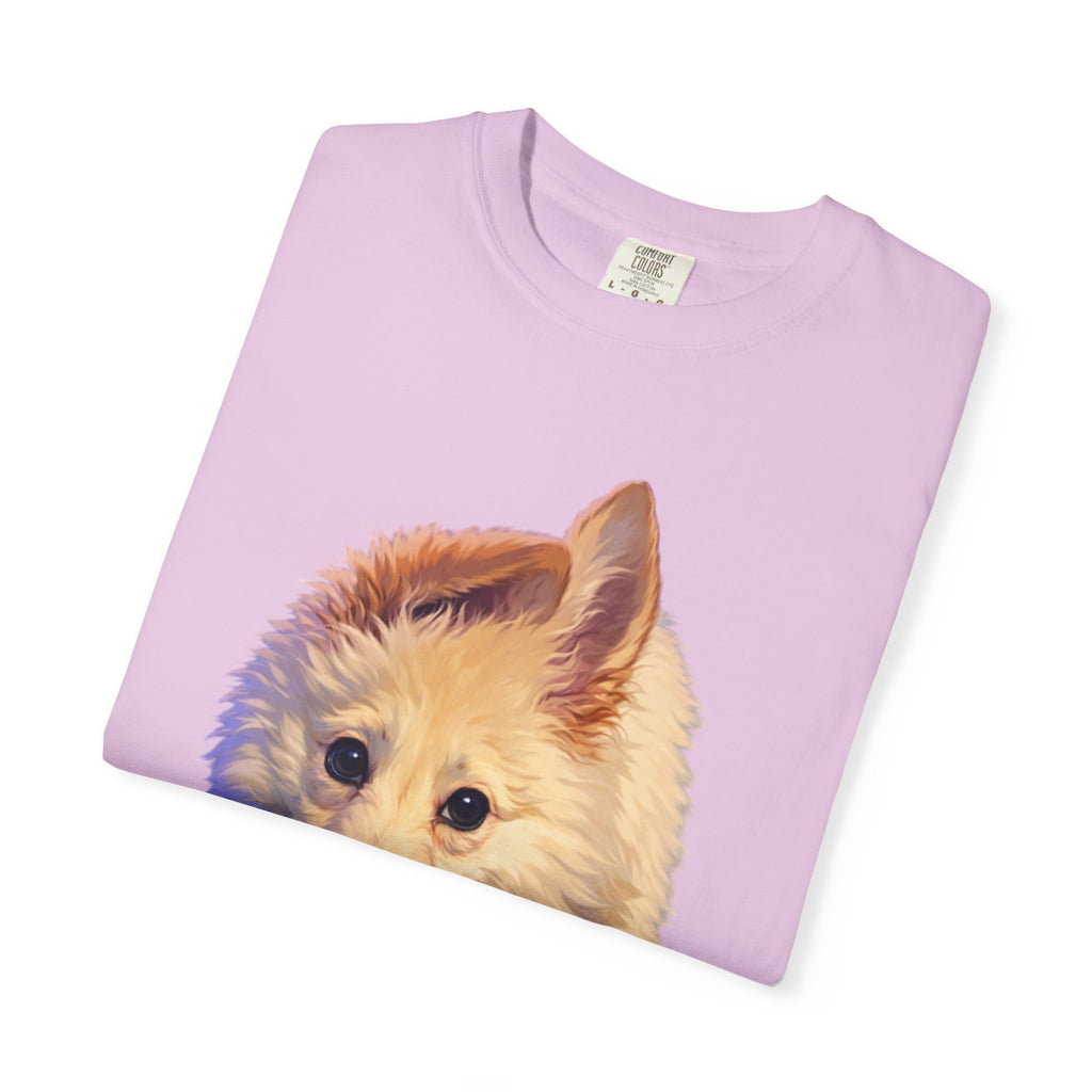 Tea Addict Puppy tee | Tyra Illustration Adult T-Shirt