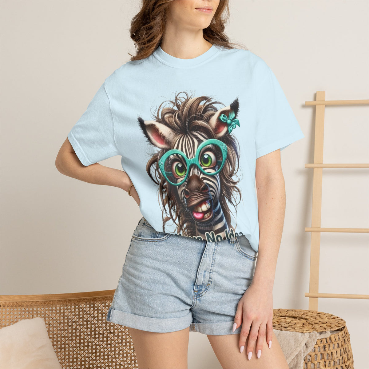 Funny Zebra Adult T-Shirt — "I Have No Idea What I’m Doing" Graphic Tee