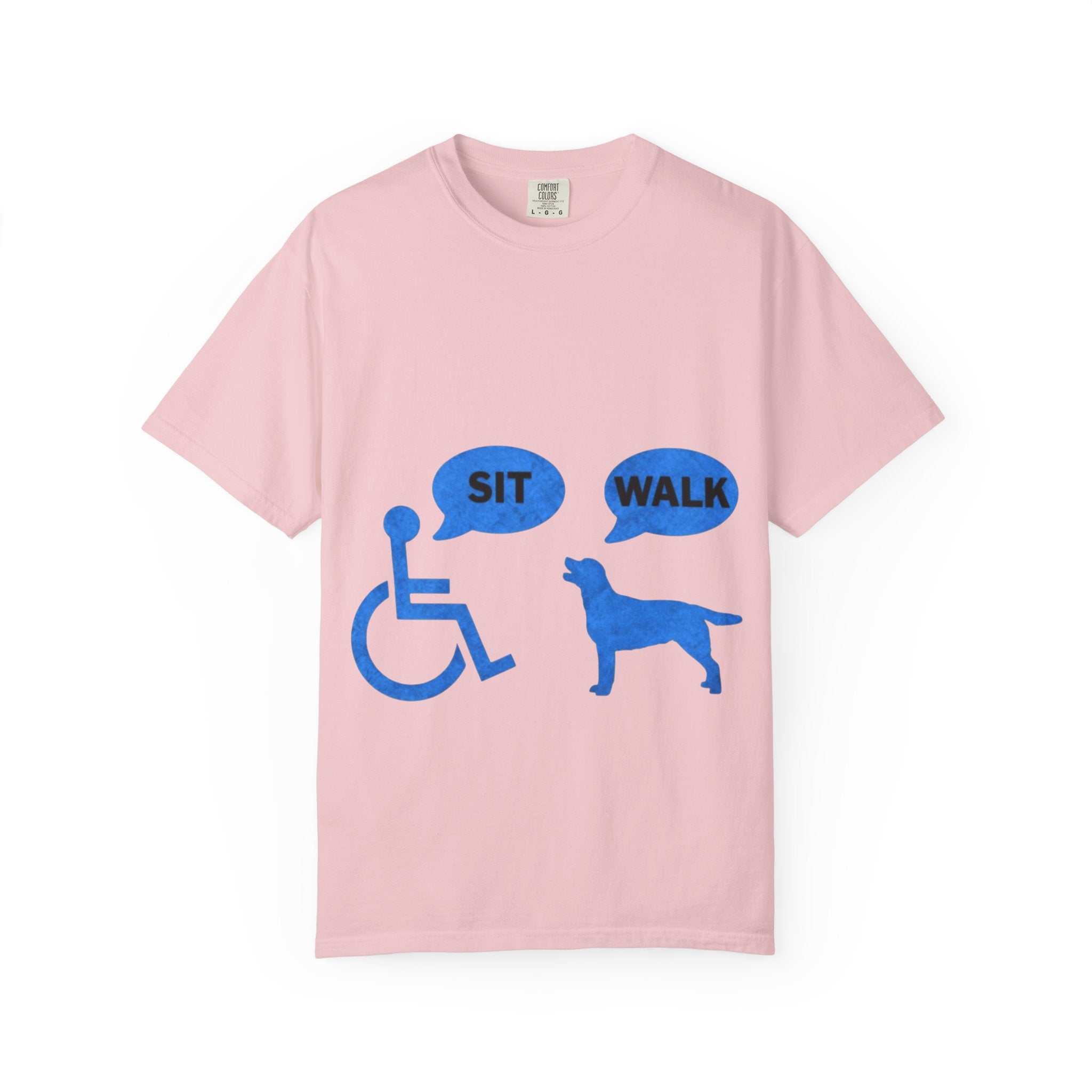 Disabled Veteran & Service Dog T-Shirt — "Sit / Walk" Graphic Tee