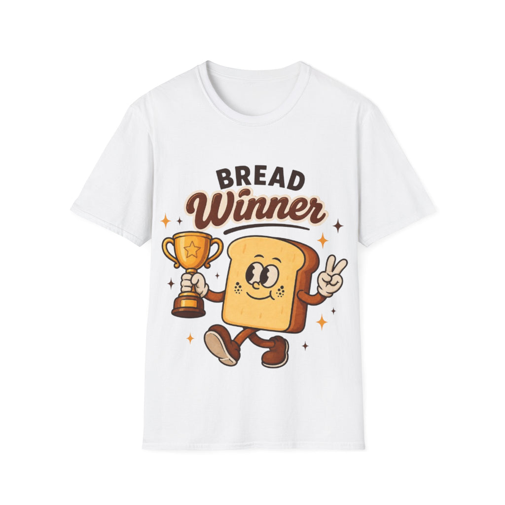 Bread Winner Adult T‑Shirt — Funny Toast Cartoon Tee for Bakers & Breakfast Lovers