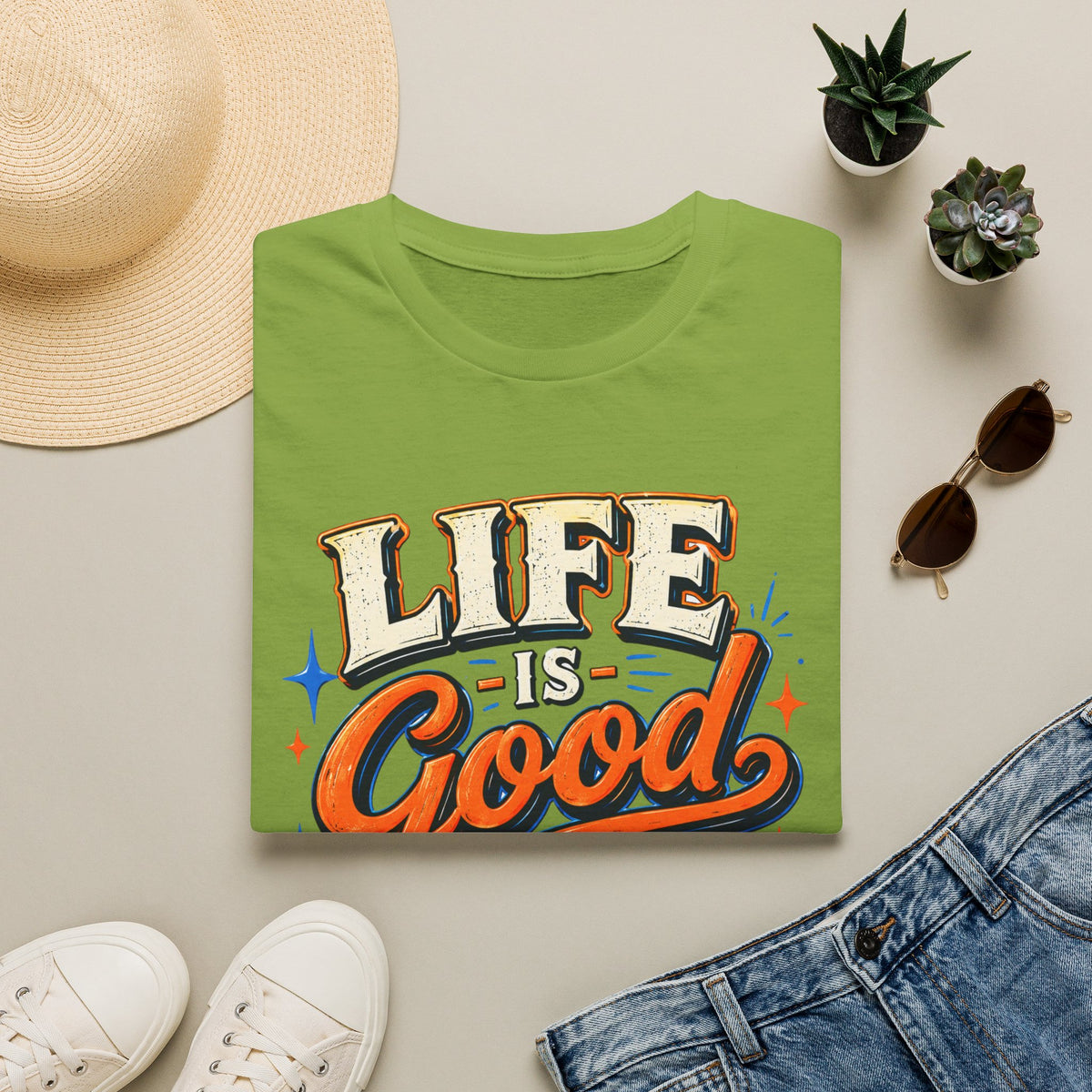 Life Is Good Adult T‑Shirt — "Life Is Good, You Should Get One" Retro Graphic Tee