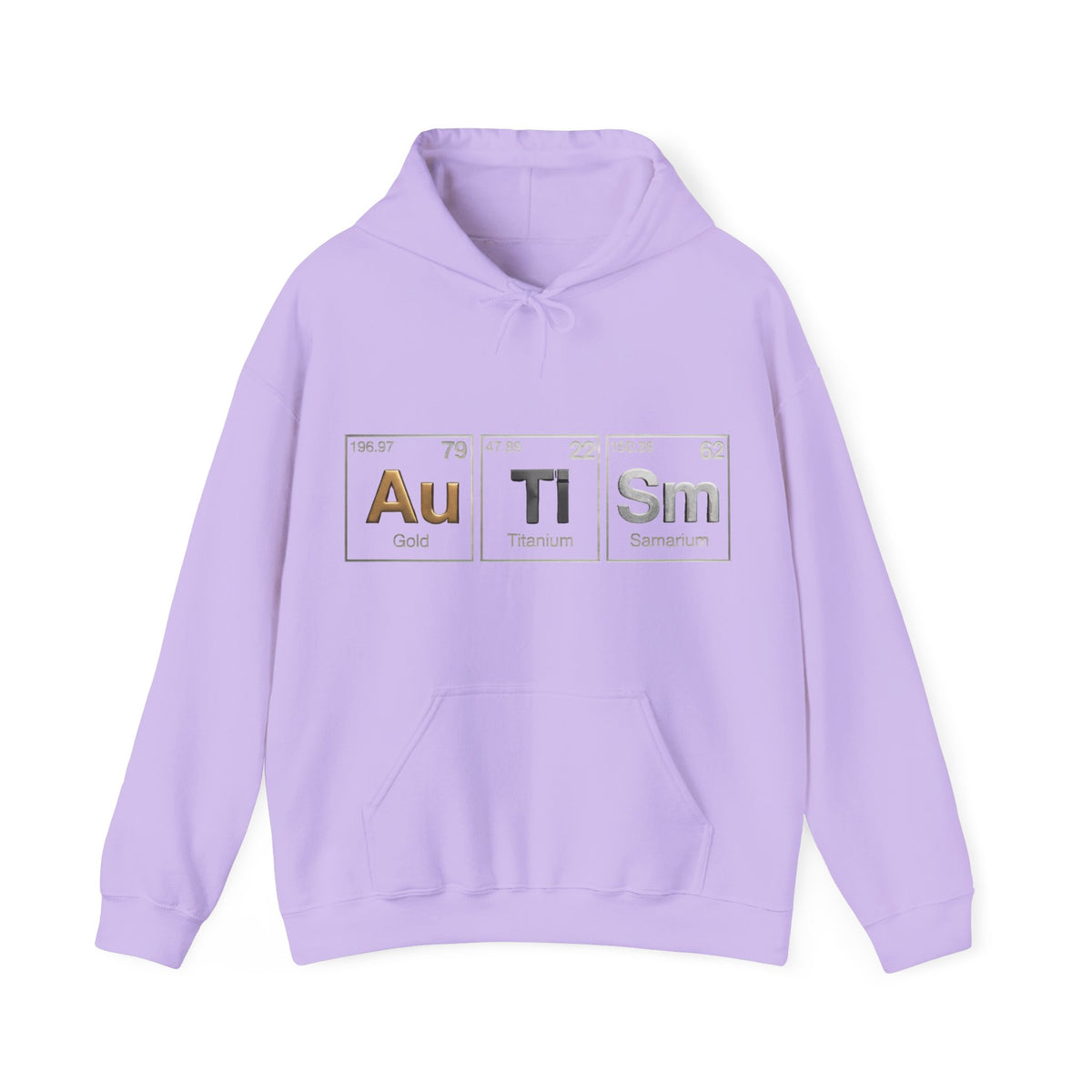 Autism Periodic Table Adult Hoodie — Au Ti Sm Element Design