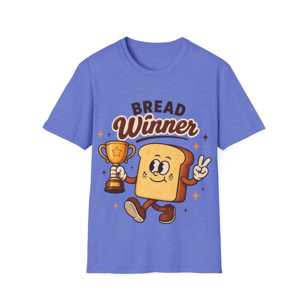 Bread Winner Adult T‑Shirt — Funny Toast Cartoon Tee for Bakers & Breakfast Lovers