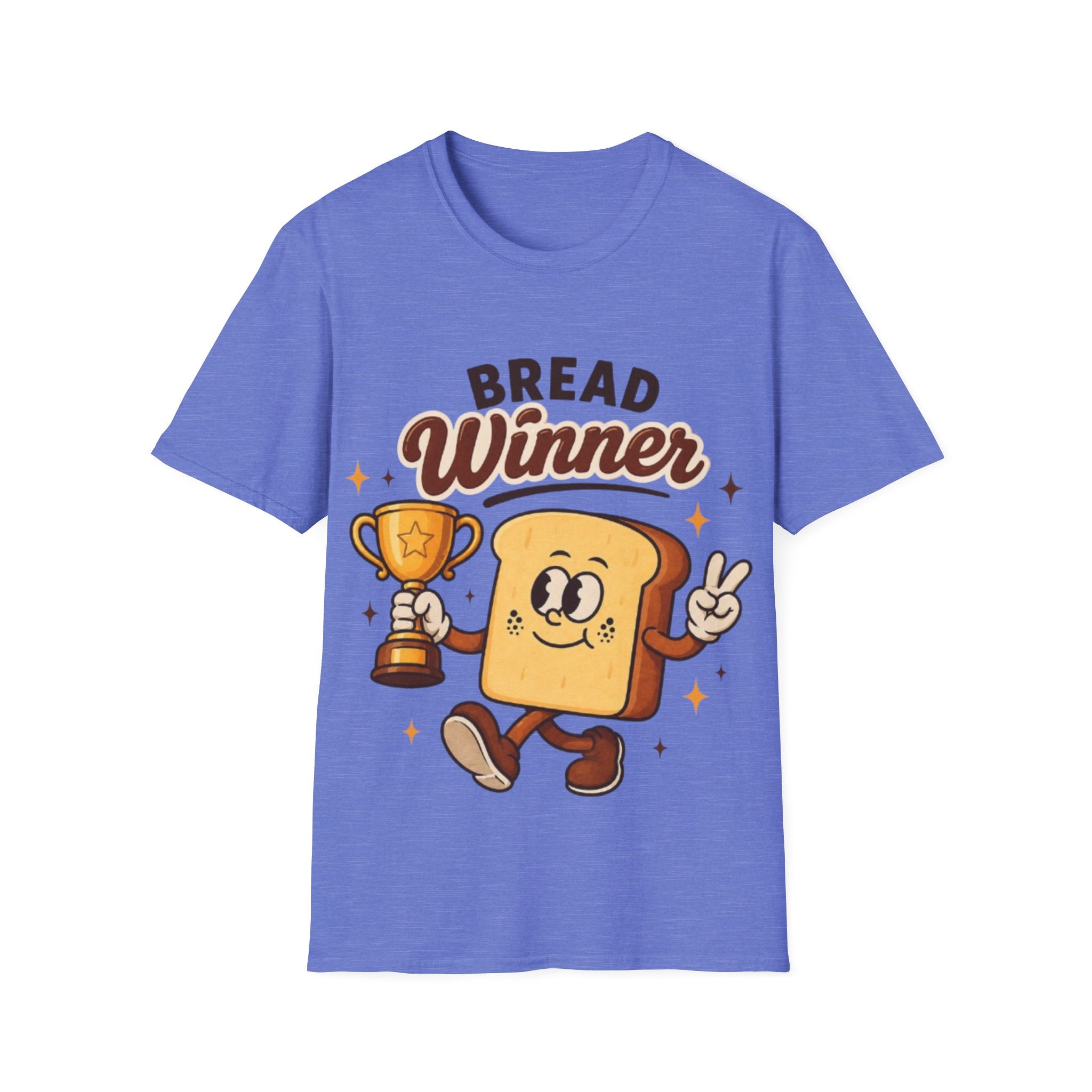 Bread Winner Adult T‑Shirt — Funny Toast Cartoon Tee for Bakers & Breakfast Lovers
