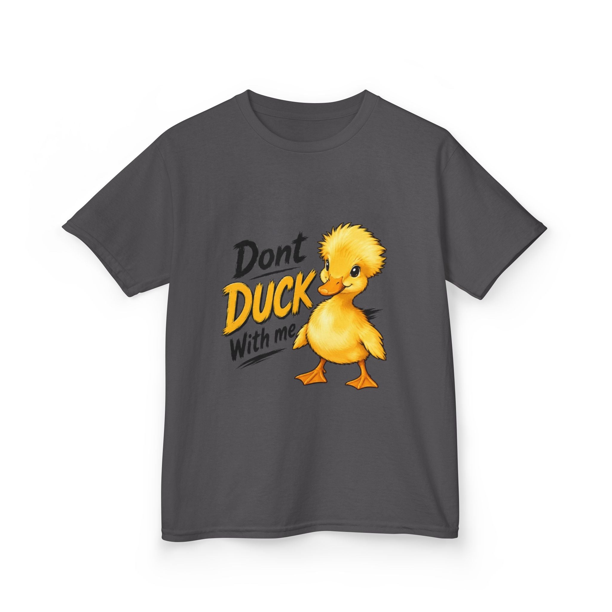Kids Tee — “Don't Duck With Me” Cute Angry Duck Graphic