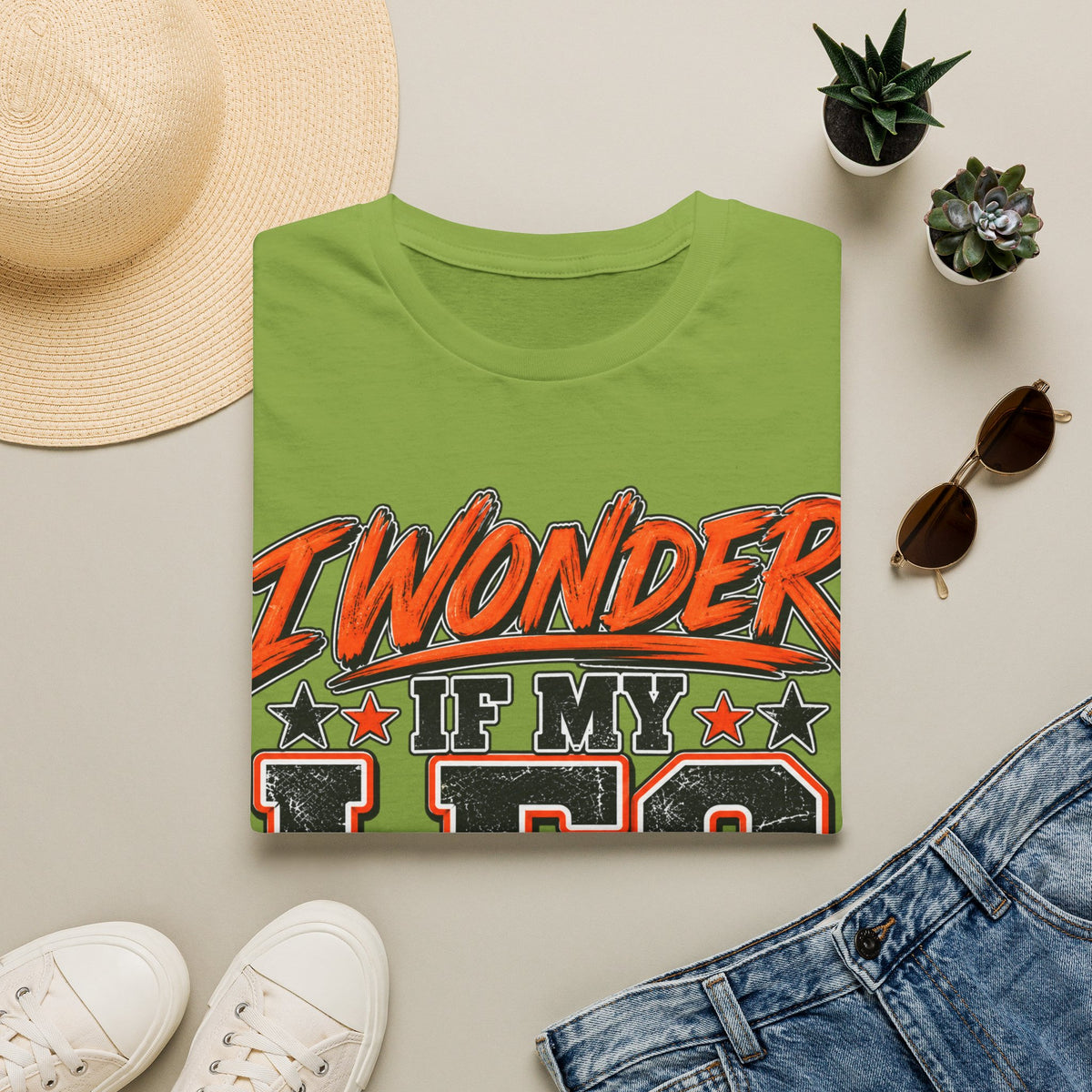 Graphic Adult T-Shirt — "I Wonder If My Leg Misses Me Too" Retro Sports Tee
