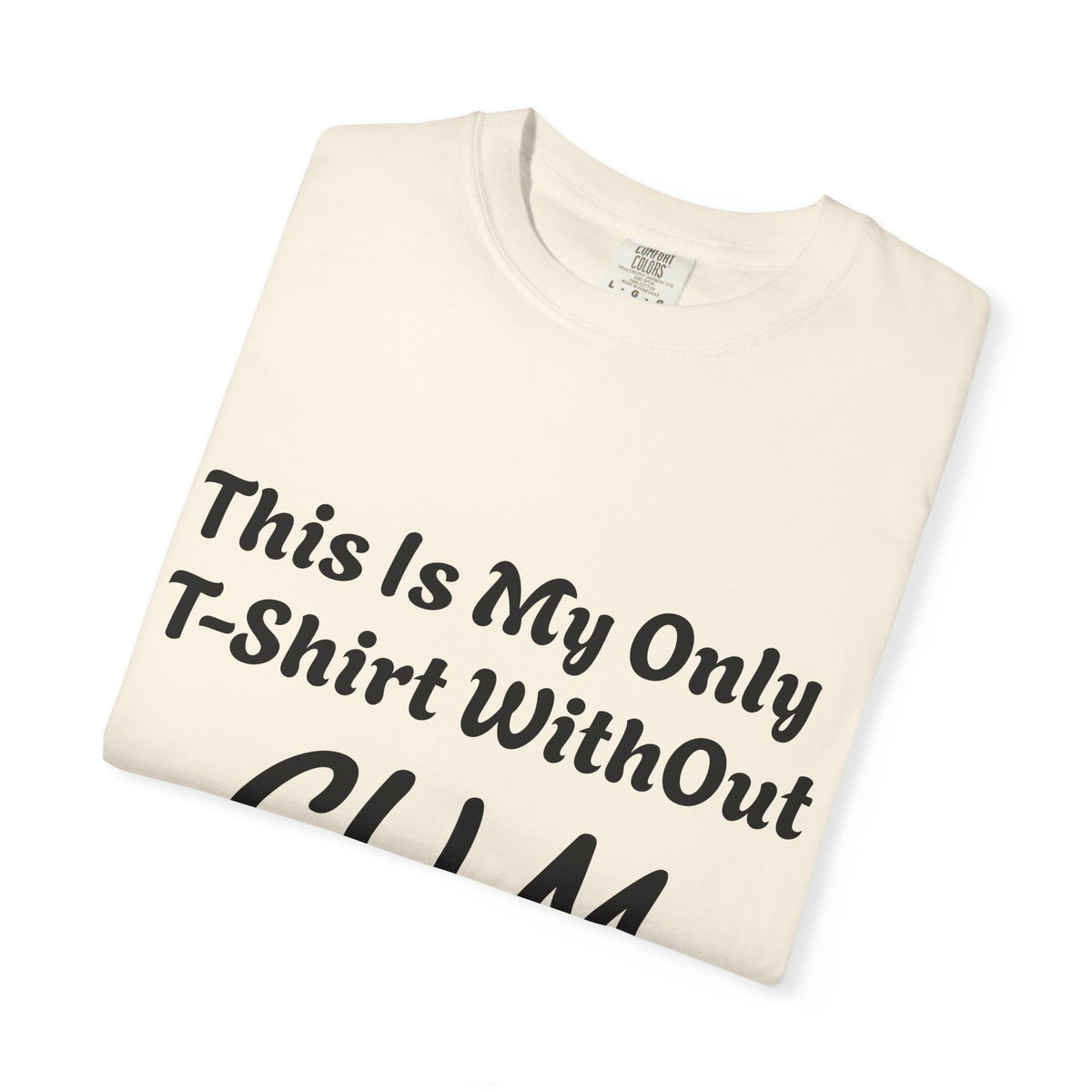 Provocative Graphic Adult T-Shirt - "This Is My Only T-Shirt Without CUM On It"