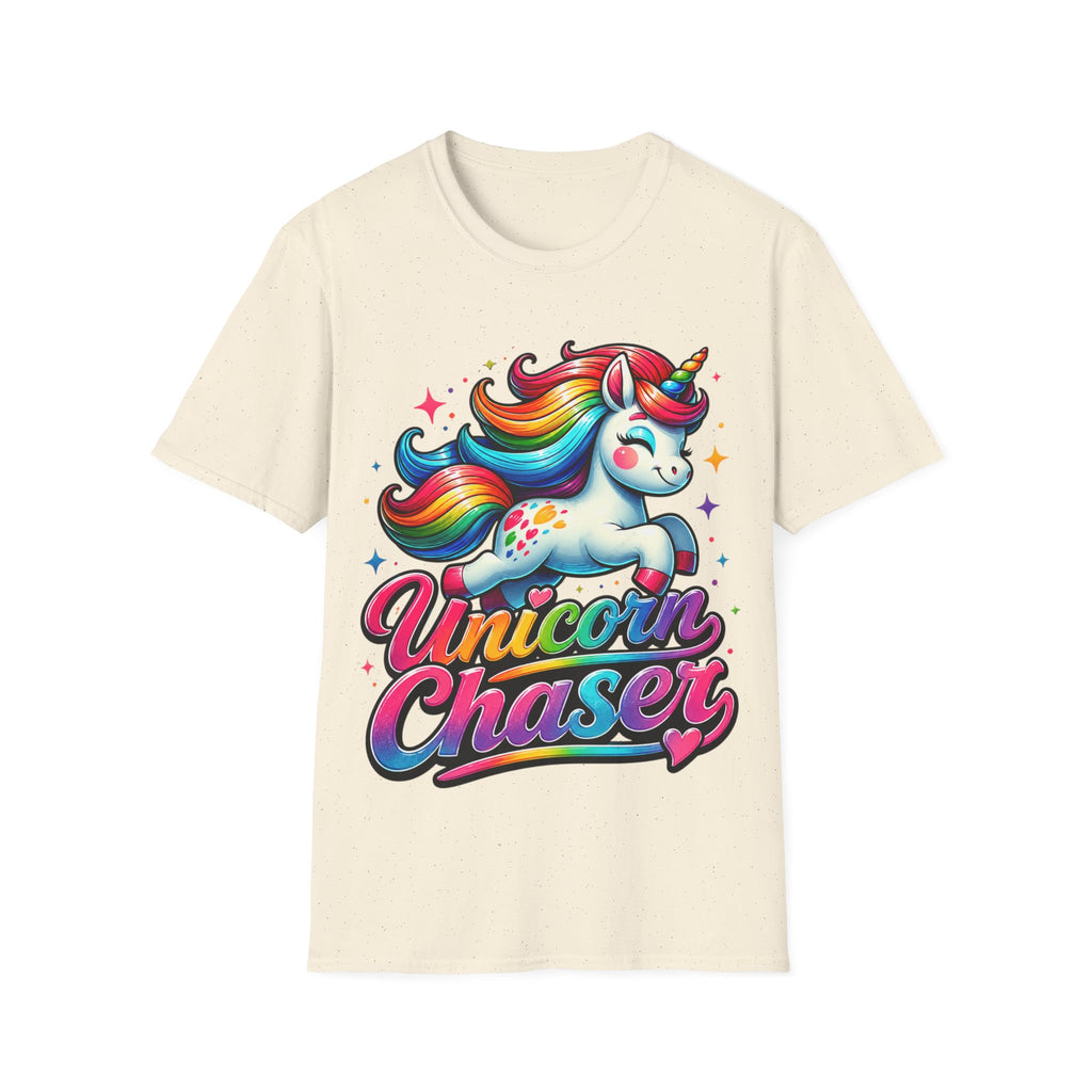 Funny Unicorn Chaser Adult T-Shirt — Rainbow Magical Unicorn Tee