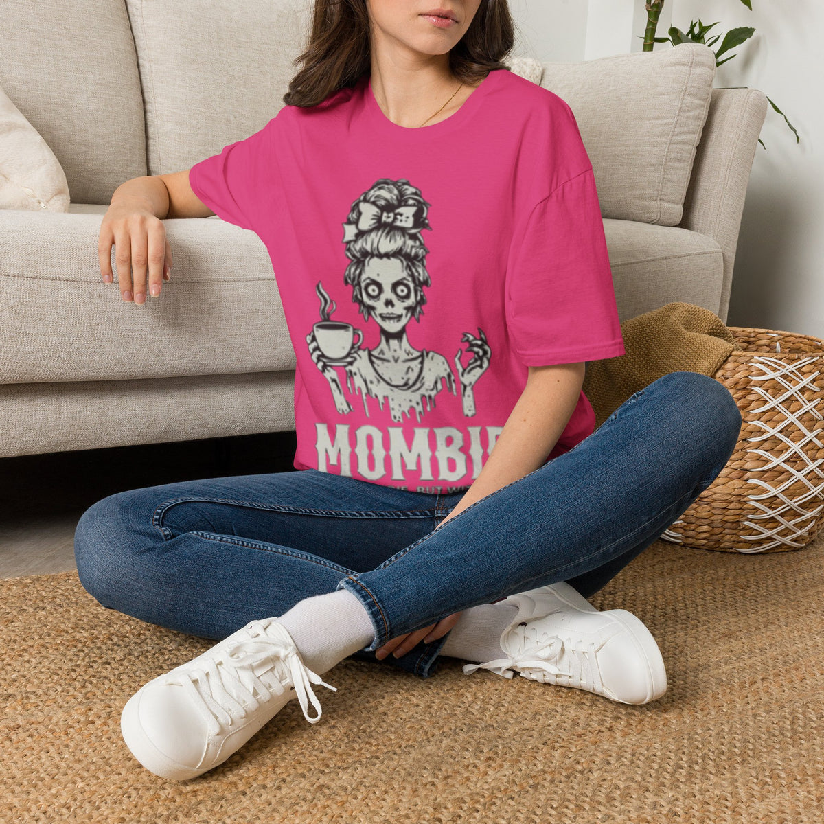Mombie Adult T-Shirt — Cute Spooky Mom Graphic Tee ("Mommy")