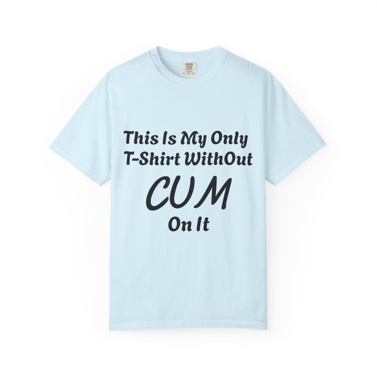 Provocative Graphic Adult T-Shirt - "This Is My Only T-Shirt Without CUM On It"