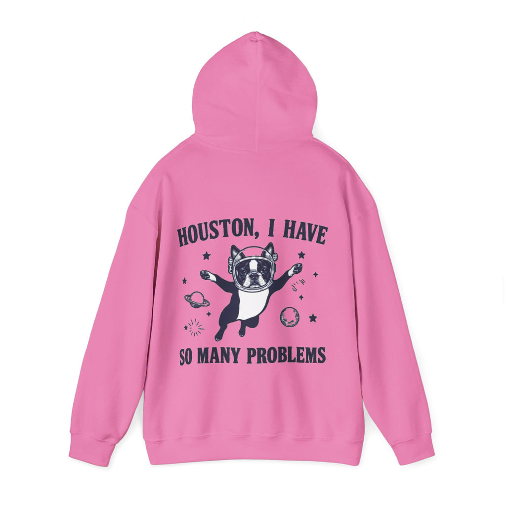 Houston, I Have So Many Problems Adult Hoodie — Funny Space French Bulldog Graphic Hoodie