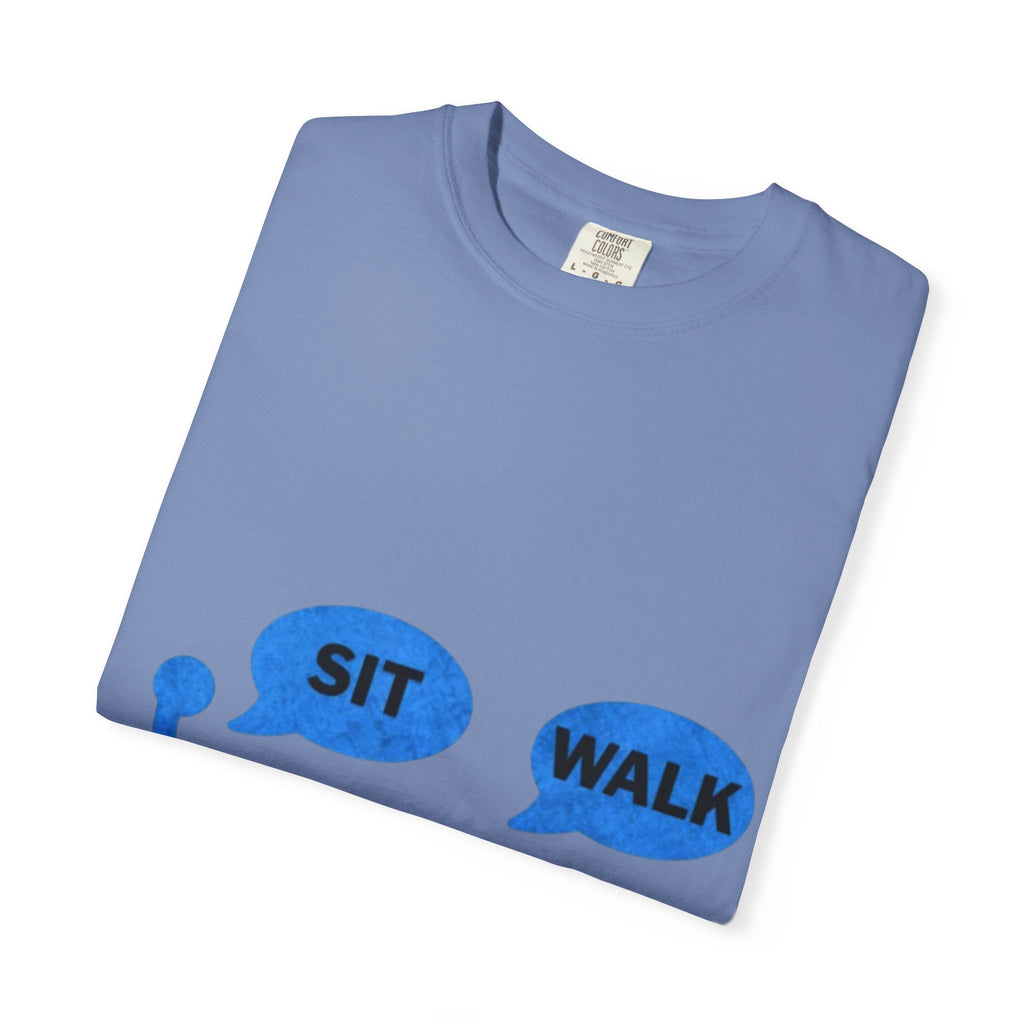 Disabled Veteran & Service Dog T-Shirt — "Sit / Walk" Graphic Tee
