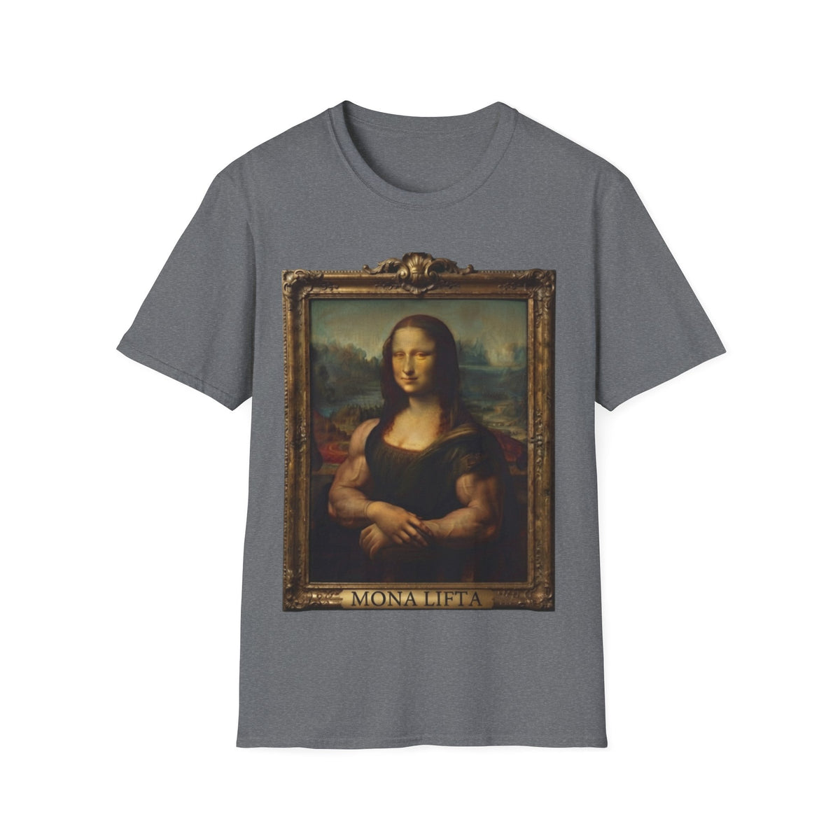 Mona Lisa Portrait Adult T-Shirt — Classic Renaissance Art Tee