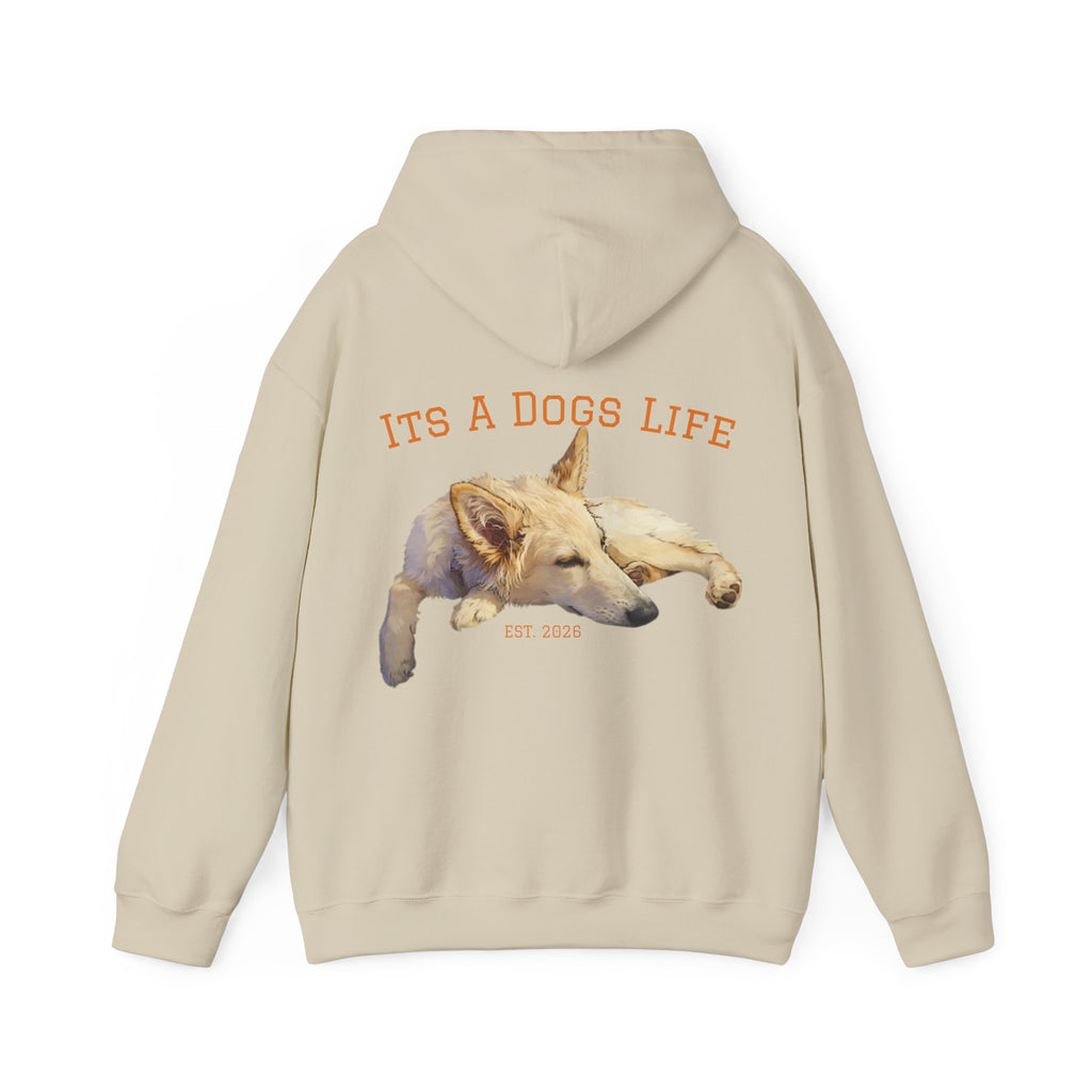 Sleeping Dog Illustration Adult Hoodie | "It's a Dog's Life" Graphic Hoodie